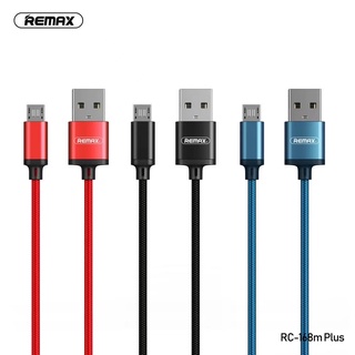 Remax RC-168 Plus สายชาร์จแบบถัก Fast Charging Data Cable 3A สำหรับ for L/Micro USB/Type C สาย1เมต