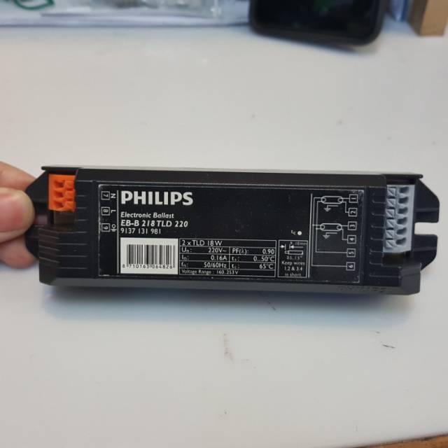 Balast eb-b 218 Philipstravo ไดร์เวอร์อิเล็กทรอนิกส์ 218 philips ebb 2x18