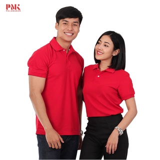 เสื้อโปโล สีแดงล้วน PK106  - PMK Polomaker