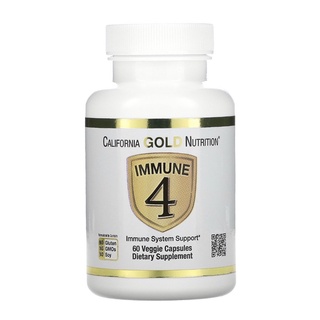 California Gold Nutrition Immune 4, Immune System Support, 60 Veggie Capsules