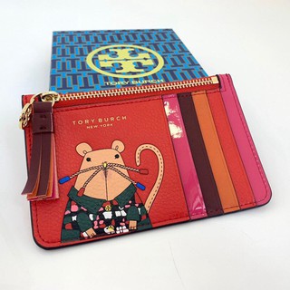 【 sale】original tory burch กระเป๋าสตางค์พิมพ์ลายหนูสําหรับผู้หญิง