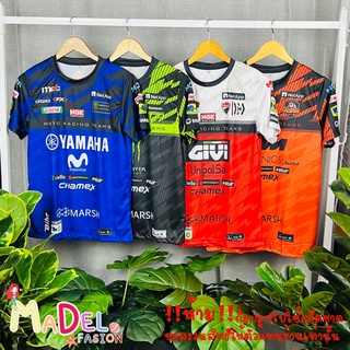 เสื้อกีฬารถแข่ง เสื้อกฬาพิมพ์ลาย เสื้อพิมพ์ลายแฟชั่น ลาย Moto GP (ใส่ได้ทั้งชายและหญิง)