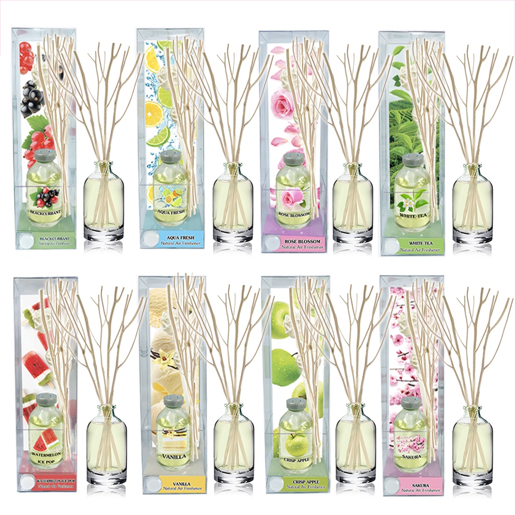 ก้านไม้หอม40ml หอมสดชื่น ปรับอากาศในห้อง  ฟุ้งสบายไม้หอม (มีโปร 3 จะแถม 1 แผ่นหอม)