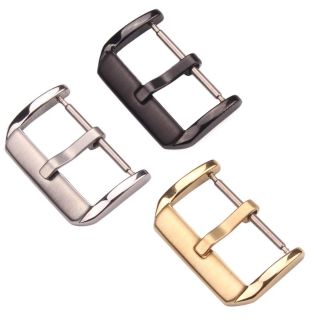 Buckle หัวเข็มขัดสำหรับสายนาฬิกาหนัง สีทอง Stanless  ขนาด 20mm.18mm.16mm