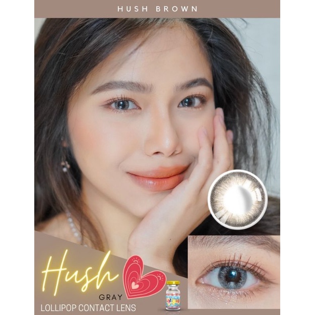 Hush Gray คอนแทคเลนส์ Lollipop Contact Lens