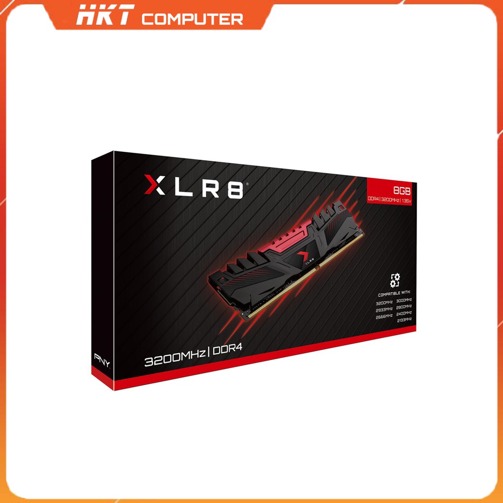 DDRAM PNY XLR8 8GB DDR4 3200MHz หน่วยความจําภายใน