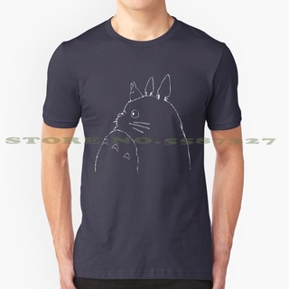 เสื้อยืดลําลอง ผ้าฝ้าย แขนสั้น คอกลม พิมพ์ลายการ์ตูนกราฟฟิค Totoro Miyazaki Pop Nature Dream Nerd Cat Catbus Awesome สีข