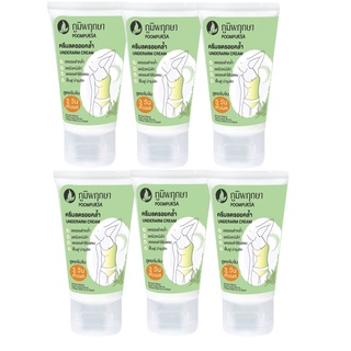 (แพค 6ชิ้น) Poompuksa Underarm Cream 50g. ภูมิพฤกษา อันเดอร์อาร์ม ครีม 50กรัม.