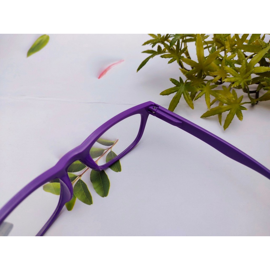 แว่นสายตายาว+กรองแสงสีฟ้า ค่าสายตา+ 50-+1.75 ทรงเหลื่ยม ขาสปริงN. A206