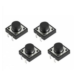 Micro switch  ขนาด 12x12x6mm  กดติด-ปล่อยดับ แพ็ค 10 ตัว