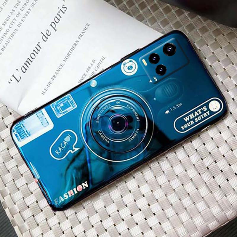 PHONE CASE Vivo Y21 Soft tpu Camera Stand Cover Vivo Y21 full cover