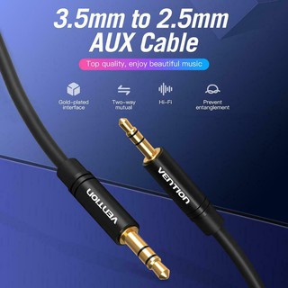 (3.5 to 2.5mmนะครับ)Vention 3.5mm Male to 2.5mm Male Aux Audio Cable for Car Smart Phone Speaker