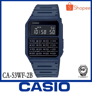 Casio นาฬิกาข้อมือผู้ชาย สายเรซิ่น รุ่น CA-53 CA-53WF-2B สินค้าของใหม่ ของแท้100% รับประกันศูนย์เซ็นทรัลCMG 1 ปี