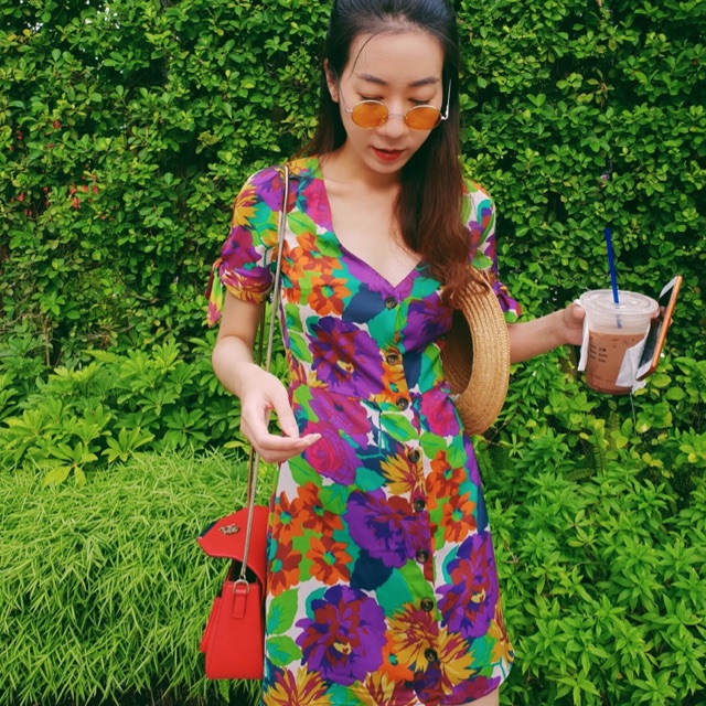 Zara floral dress