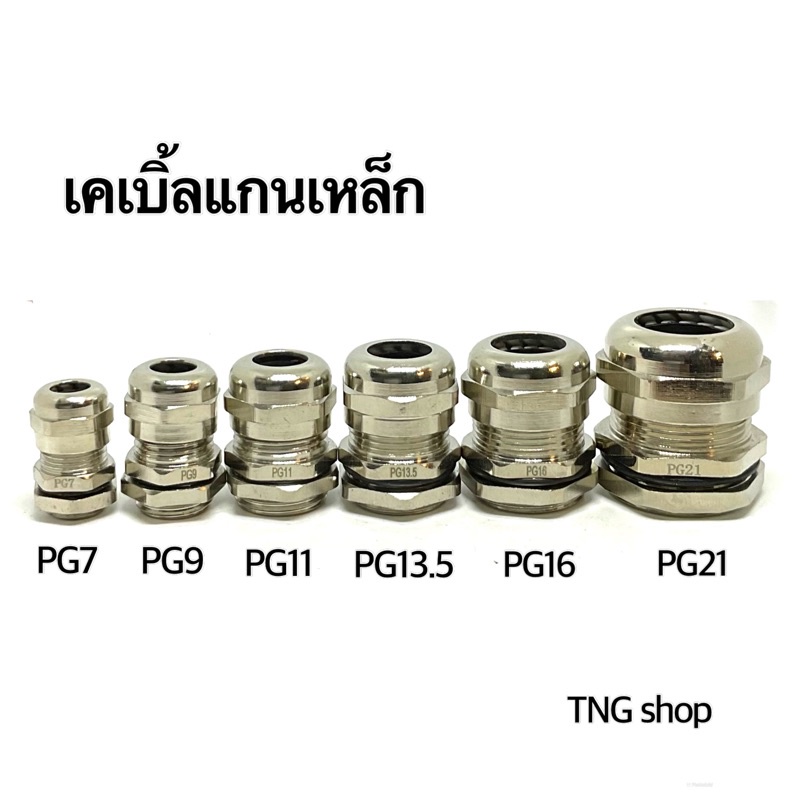 เคเบิ้ลแกนเหล็ก รุ่น PG7. PG9. PG11. PG13.5. PG16 PG21. PG25. PG29 ...