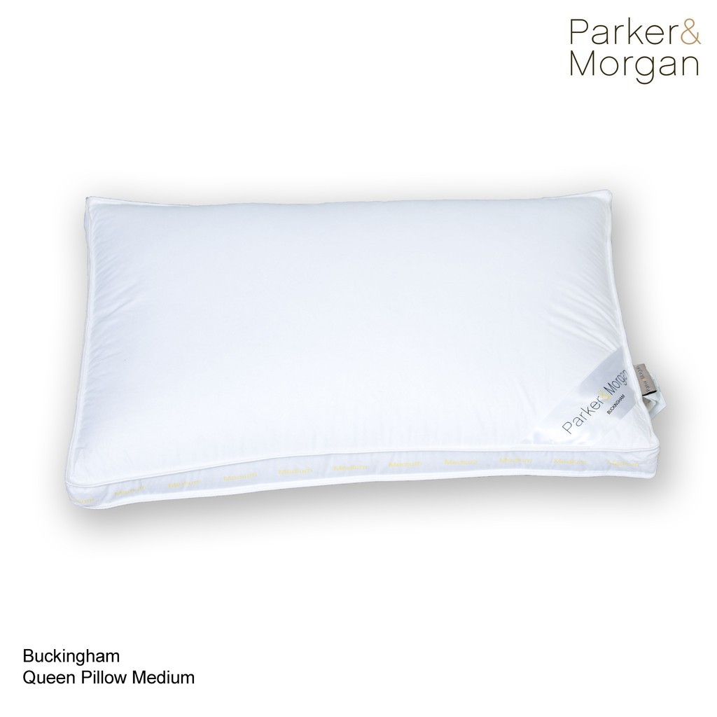 Parker&Morgan : หมอน รุ่น บักกิ้งแฮม (MEDIUM) นุ่ม สูง กำลังดี :Buckingham Queen (MEDIUM) size19"x29