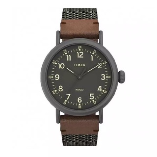 Timex TW2U89700 STANDARD OLIVE นาฬิกาข้อมือผู้ชาย สีเขียว หน้าปัด 40 มม.