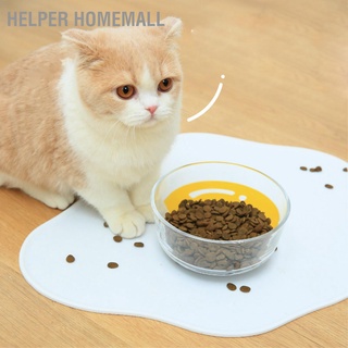 Helper Homemall แผ่นรองจาน ชามซิลิโคน เกรดอาหาร กันน้ํา กันลื่น สําหรับสัตว์เลี้ยง แมว