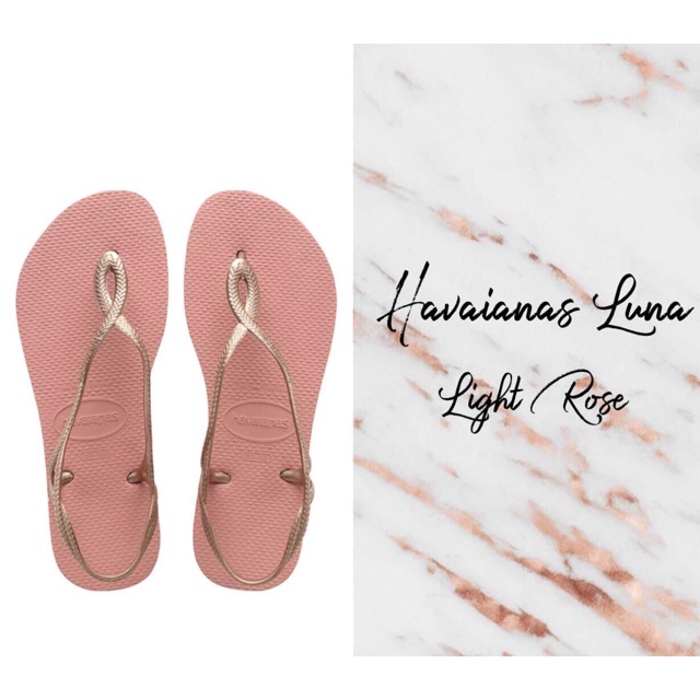 havaianas luna light rose