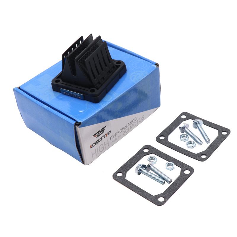 MOTOPARTS SHOP วาล์วไอดีคาร์บอนไฟเบอร์สําหรับ Yamaha Y125Z RXZ135 RX135 VForce4 V414-1 ATV รถจักรยาน