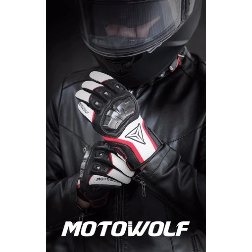 ถุงมือขับมอเตอร์ไซค์ข้อสั้น MOTOWOLF MDL0305 หนังแพะ ทัชสกรีนได้ thumbnail 3
