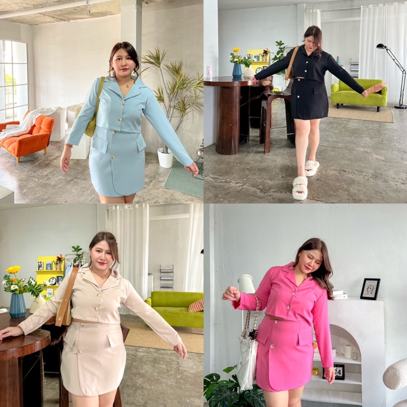 Butter Set 🧀 ชุดเซทสูท+กระโปรง - MerryChubbyHouse