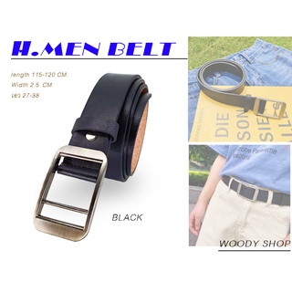 เข็มขัด เข็มขัดหนัง เข็มขัดผู้ชาย 🔷หัวอัลลอยด์รไม่เป็นสนิม🔻H-MEN-BELT🔻พร้อมส่งทันทีจากไทย