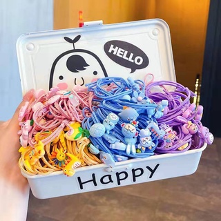 ✨พร้อมส่ง✨ยางมัดผม แบบสุ่ม น่ารัก สําหรับเด็กผู้หญิง จํานวน 20 ชิ้น