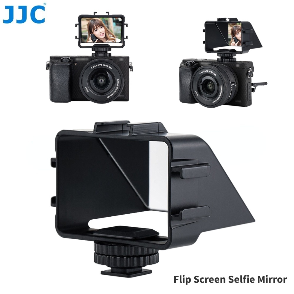 JJC FSM-V1 หน้าจอมอนิเตอร์กล้อง แบบฝาพับ สําหรับ Selfie Vlog และ Live Streaming on Fujifilm XT5 XT4 XT3 XT30 II XT20 XE4 Nikon Z5 Z6 Z7 Z6II Z7II ZFC Sony Sony ZV1 ZV1F ZVE1 ZVE10 A7R V A7 IV A7S III II A6000 A6300 A6400 A6500 A6600 RX100 VII VI V VA
