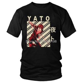 [S-5XL] เสื้อยืดแขนสั้น ผ้าฝ้าย พิมพ์ลายอนิเมะมังงะ Tvoe Yato Noragami Stray God สไตล์คลาสสิก สําหรับผู้ชาย