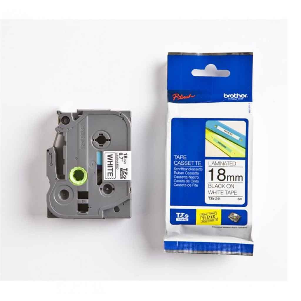 STATIONERY & SUPPLIES BROTHER TZE TAPE TZE241 Model : TZE241 Vendor Code : TZE241 TZ-TAPE BLACK ON W