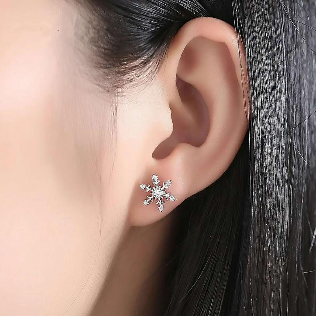 nnjew ต่างหู รุ่น เกล็ดหิมะ snowflakes ต่างหูแฟชั่น ผู้หญิง ราคา ถูกที่สุด ดีลบีเคเค แกลเลอรีภาพที่ 6