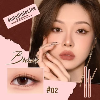 PINKFLASH #Infallibleline Hyperfine อายไลเนอร์เจลแบบเรียบหลายสีกันรอย