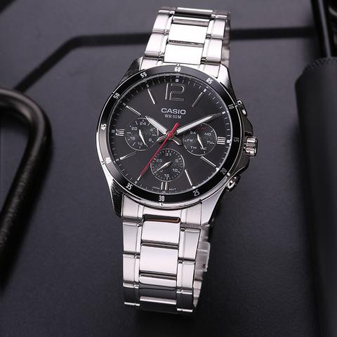 Casio Standard นาฬิกาข้อมือผู้ชาย สายแสตนเลส รุ่น MTP-1374D-1A (สินค้าขายดี) ของแท้ ประกัน 1 ปีเต็ม