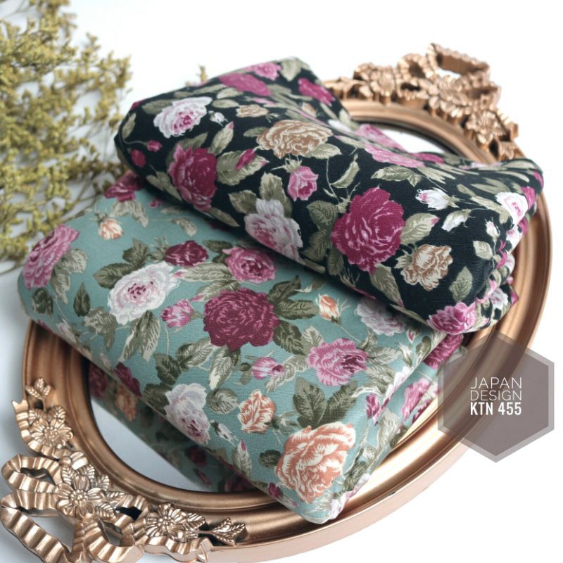KATUN [KTN 455] ผ้าคอตตอนดีไซน์ญี่ปุ่น - กว้าง 1.50 - ราคาต่อ 0.5m