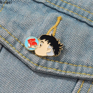 กระเป๋าเข็มกลัดลายการ์ตูน Ponyo Sosuke Enamel Pin สําหรับเด็ก