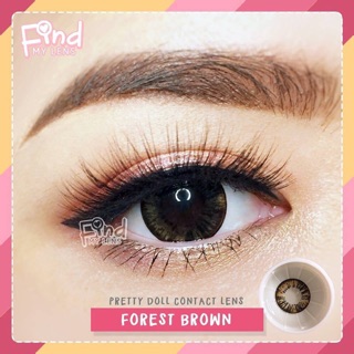 Forest Brown Pretty Doll / Indy Sweety+ บิ๊กอาย สีน้ำตาล น้ำตาล โทนแบ๊ว Contact Lens คอนแทคเลนส์ สายตาสั้น ตาโต ตาแป๋ว