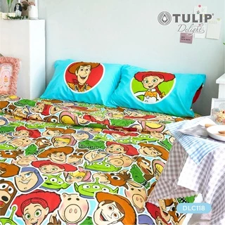 TULIP Delight ทอยสตอรี่ DLC118 ลิขสิทธิ์แท้ Toy Story ชุดผ้าปูที่นอน ผ้าห่ม ผ้านวม พิมพ์ลายการ์ตูน