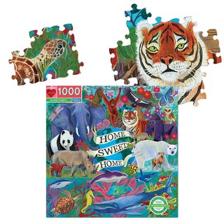 eeBoo Planet Earth 1000 Piece Puzzle - จิ๊กซอว์รูปสัตว์ต่าง ๆ บนโลก แบบ 1000 ชิ้น