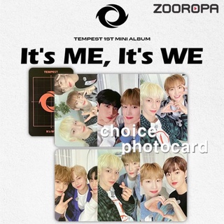 [ZOOROPA] TEMPEST Its ME Its WE Choice WE ver. 1 Unit Photocard (No Album Package, Photocards only)