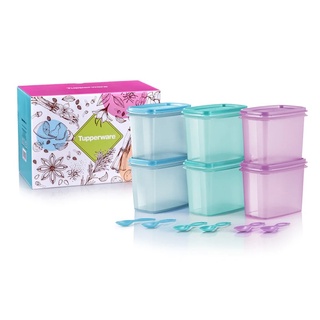 Tupperware รุ่น Shelf Savers with Spoon 840ml สั่งครบ6ใบได้กล่องสินค้าด้วย