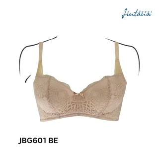 Jintana เสื้อชั้นใน (เสริมโครง) รุ่น Glamour รหัส JBG601 สีเบจ