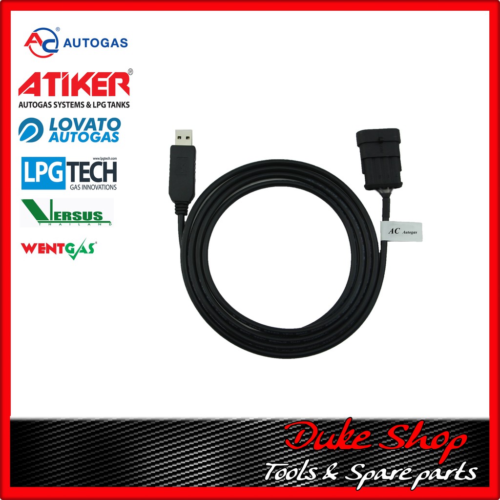 สายจูนแก๊ส Ac autogas  Atiker Lovato Lpgtech Versus eco GI F2พร้อมโปรแกรม คู่มือ LPG CNG/NGV รับประกัน 90 วัน สายจูนแก๊ส