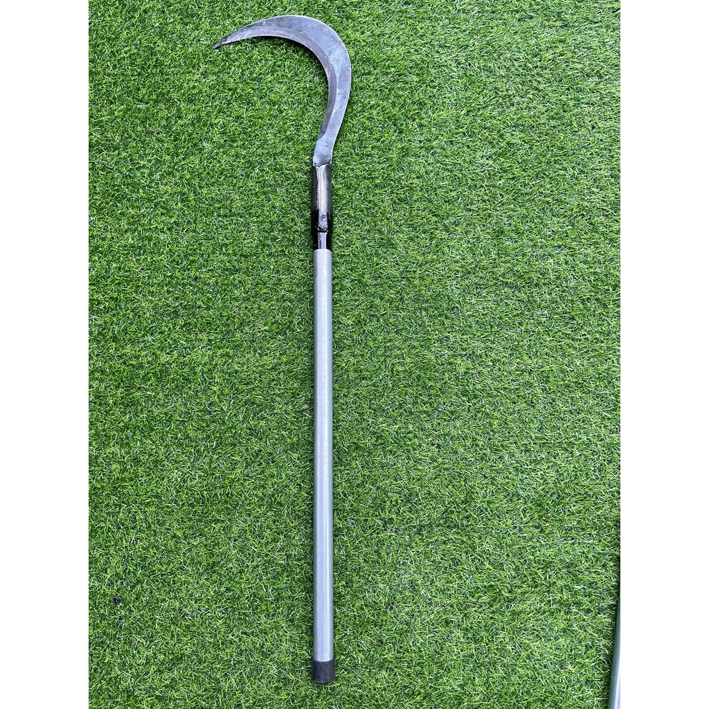 มีดพร้า มีดฟันต้นไม้ ผลิตจากเหล็กหนา คุณภาพดี มีดถางดายหญ้า มีดหวดโค้งปลายตัด - รูปที่ 5