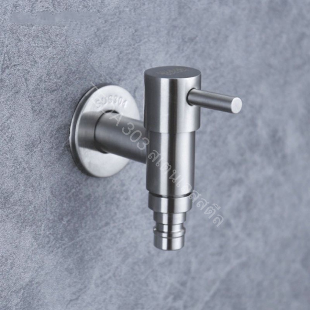 TDS-125 ก๊อกน้ำ สแตนเลส 304 แบบติดผนัง คอยาว คอยาวก๊อกน้ำ