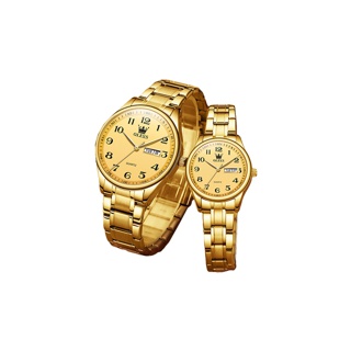 OLVES 5567 นาฬิกาข้อมือควอตซ์ สายสเตนเลส กันน้ำได้ 100% แฟชั่นผู้หญิง