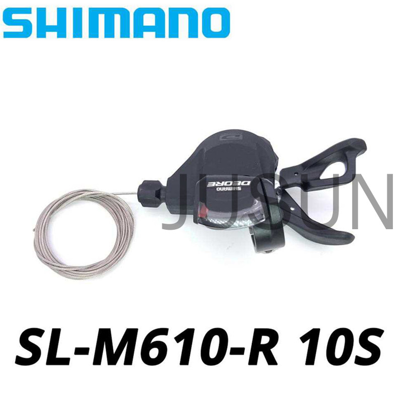 Shimano Deore SL-M610 ขวา 10 สปีด Shifter Trigger Lever พร้อมสายเคเบิลด้านใน SL-M6000