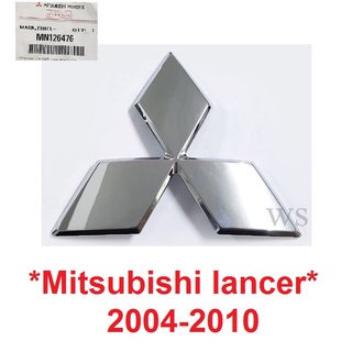 แท้ศูนย์ โลโก้กระจังหน้ารถ Mitsubishi lancer 2004 - 2010 โลโก้กระจัง มิตซูบิชิ แลนเซอร์ #MN126476V 2006 2008 โลโก้