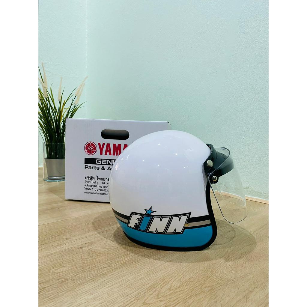 หมวกกันน็อค+หน้ากากFINN ลดราคาพิเศษ!! 549(ปกติ599) สีฟ้า-ขาว (90791-13W03-WH)