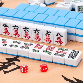 麻将牌40、42、44号牌可机洗可手洗两用ไพ่นกกระจอกแท้144ใบ